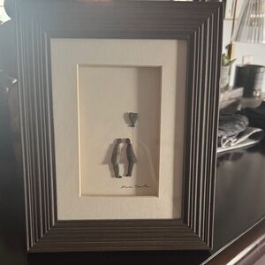 Demdaco Framed Sharon Nowlan Art in Brown Frame.